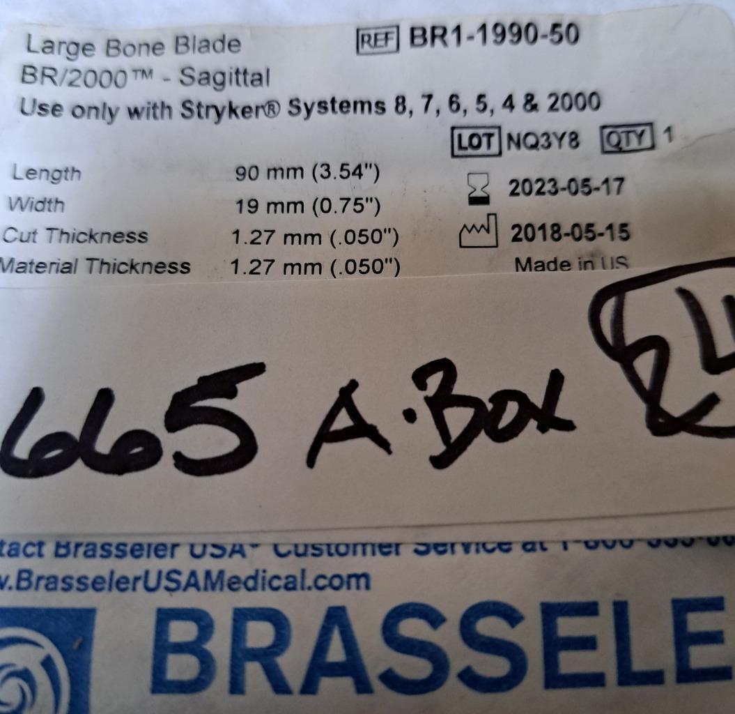 LOT OF 24 BRASSELER LARGE BONE BLADES BRI199050 !H665ABOX eBay