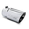 MBRP Universal Tip 6 O.D. Dual Wall Angled 5 inlet 12 length - Picture 1 of 8