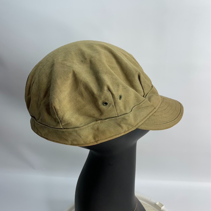 US Army WWII OD HBT Field Cap Combat Fatigue Hat Herringbone Twill ...