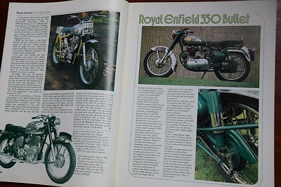 ROYAL ENFIELD 350 BULLET 1978 TEST, ROYAL ENFIELD and RUDGE