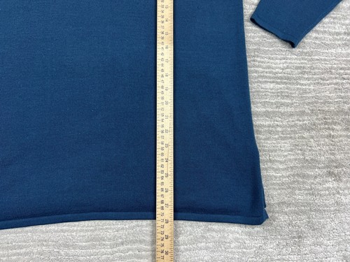 Lane Bryant Designs Co Sweater Womens 14/16 Blue Padded Wool Blend Pullover - Picture 5 of 11