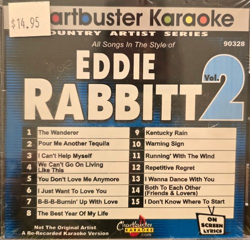 90328 EDDIE RABBITT CHARTBUSTER KARAOKE CDG LOT VA