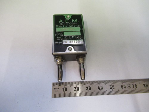 A.E.M. AUGUST MILLER QUARTZ CRYSTAL FREQUENCY RESONATOR AS PICTURED #Z6-A-71 - Picture 1 of 8