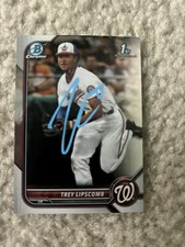 2022 1st Bowman Draft Trey Lipscomb RC #BD-197 Washington Nationals Signed Auto