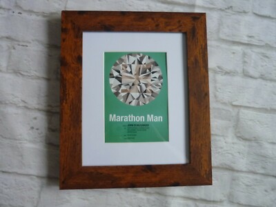 10x8 gerahmte weiße Montierung Mondo Stil Marathon Mann Dustin Hoffman Diamant 