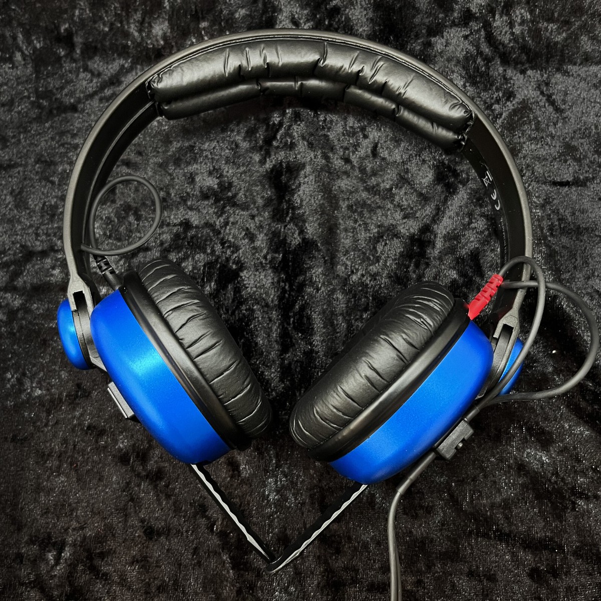 Sennheiser HD25 with Electric Blue Aluminium Earcups and Sennheiser HD25 with Electric Blue Aluminium Earcups and