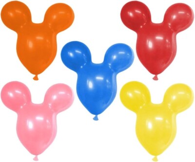 PMU Mouse Head Shaped Balloon 18 Inch PartyTex Premium Latex Great for Parties