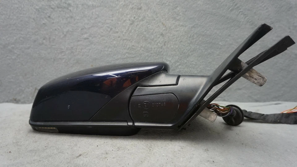 2006 2007 BMW 525i DARK BLUE Passenger Right Side View Power Door Mirror 11 WIRE Foto 3 de 4