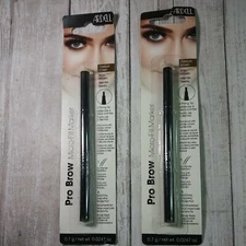 Lot of 2 Ardell Pro Brow Micro-Fill Eyebrow Marker Medium Brown 2 Prong Tip