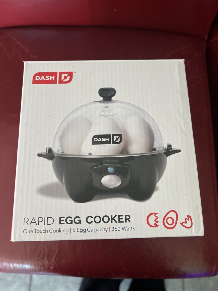 Dash Rapid Egg Cooker 7-Capacity Electric for Hard Boiled Poached Scrambled Eggs in Black