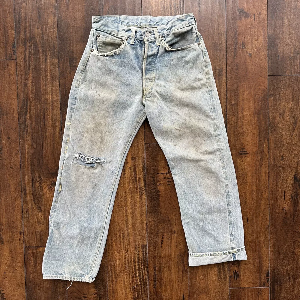 Levis 501 XX Big E True Vintage 50s Redline Hidden Rivets