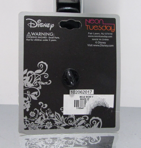 Prendedor Rosa Encantada Disney Martes Neón RARO La Bella y la Bestia - Imagen 4 de 4