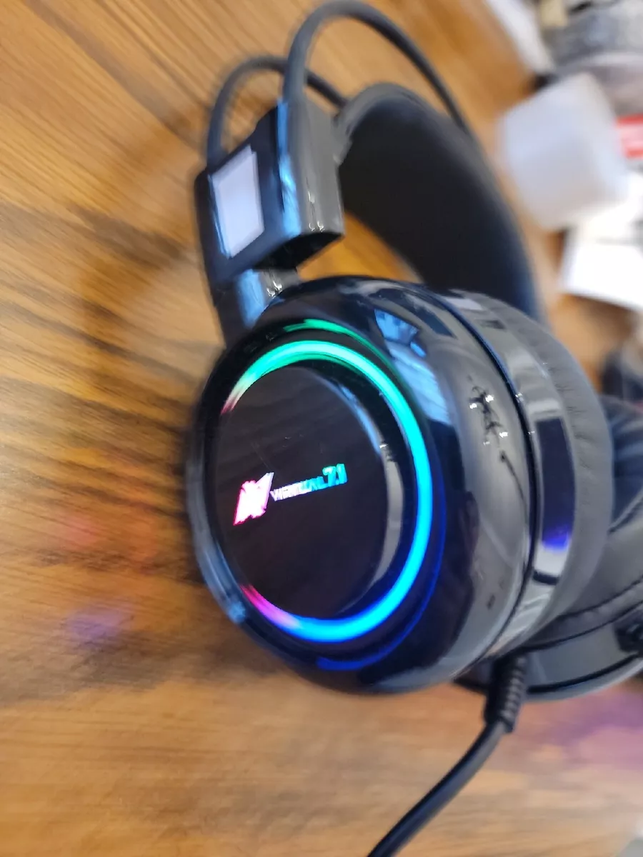 ABKONCORE Gaming Headset Virtual 7.1 Ultra Vibration RGB LED