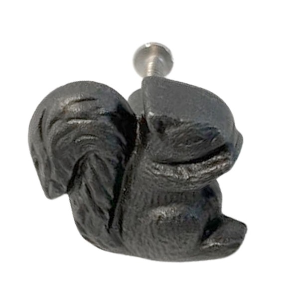 Cast Iron Squirrel Shaped Drawer Knob For Kitchen Cupboards.-image