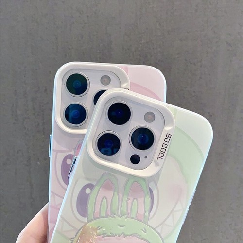 Cute LABUBU Phone Case Skin For iPhone 11 12 13 14 15 16Pro Max Cover+Bracelet - Photo 6 sur 9