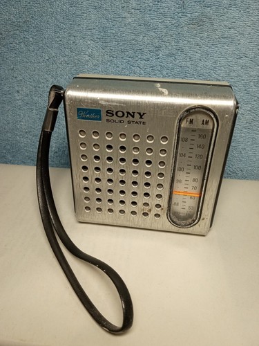 Sony Weather Solid State AM/FM Radio Model TFM-3950W Silver | eBay