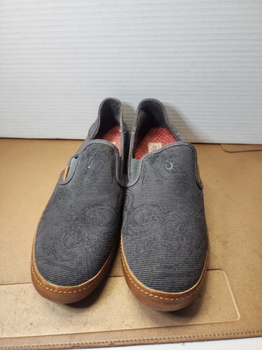 OluKai Makani Hoa Wooden Wave Slip On Shoes Men Sz 8