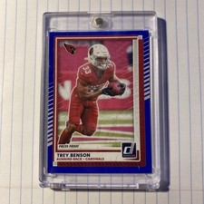 2025 Panini Donruss - Trey Benson #111 Press Proof Blue