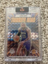 2024 PANINI MOSAIC THUNDER ROAD LeBRON JAMES ORANGE FLUORESCENT /25