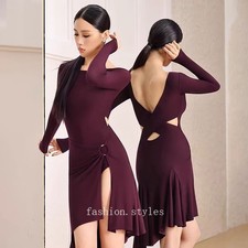 Latin Tango Rumba Ballroom Standard Practice Dance Dress Cha Cha Dancewear