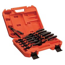 Westward 33Hd61 Retaining Ring Plier Set, 0, 45, 90Deg, 12Pc