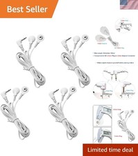 High-Speed 3.5mm TENS Electrode Wires   4 Count for Optimal Therapy Sessions