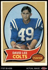 1970 Topps #222 David Lee Colts RC Florida 5 - EX