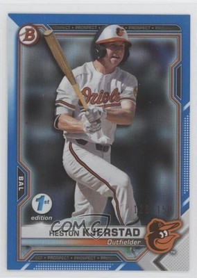 2021 Bowman 1st Edition Blue Foil 128/150 Heston Kjerstad #BFE-138 bn5