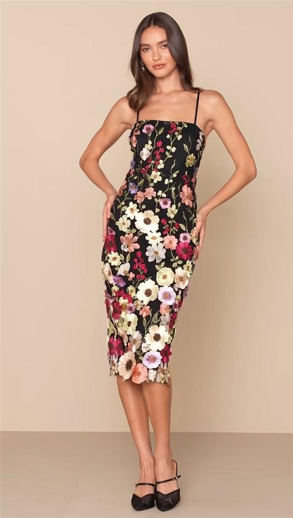 white christmas dresses Edikted Women's Samba Sequin Strapless Minidress - Black main image 1