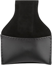 Pool Cue PU Leather Chalk Holder with Clip, Portable Billiard Pool Cue Chalk Pou