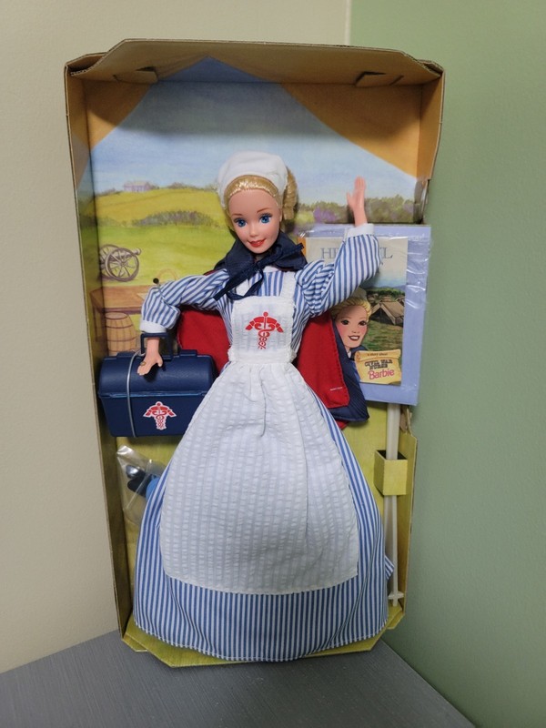 Civil War Nurse Barbie Doll American Stories Collector Helpful Heart Mattel