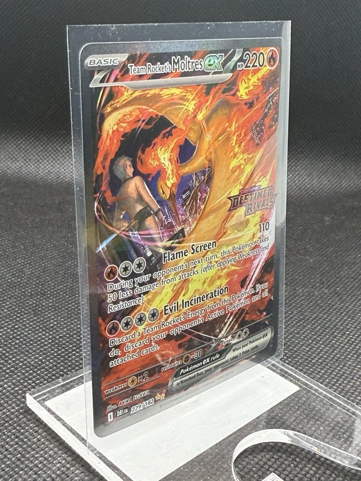 Team Rocket's Moltres ex 229/182 Sv10: Destined Rivals Holo - Image 2 of 4