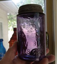 MASON'S KGBCo PATENT NOV.30TH 1858 PINT FRUIT JAR (KEARNS GORSUCH ZANESVILLE)