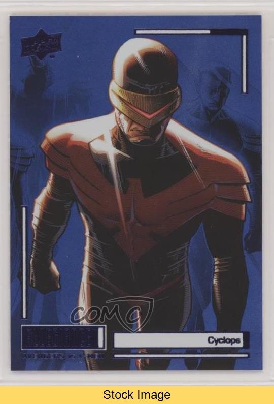 2023 Upper Deck Allegiance Avengers vs X-Men Blue Rainbow Cyclops #C58 READ 0kr0