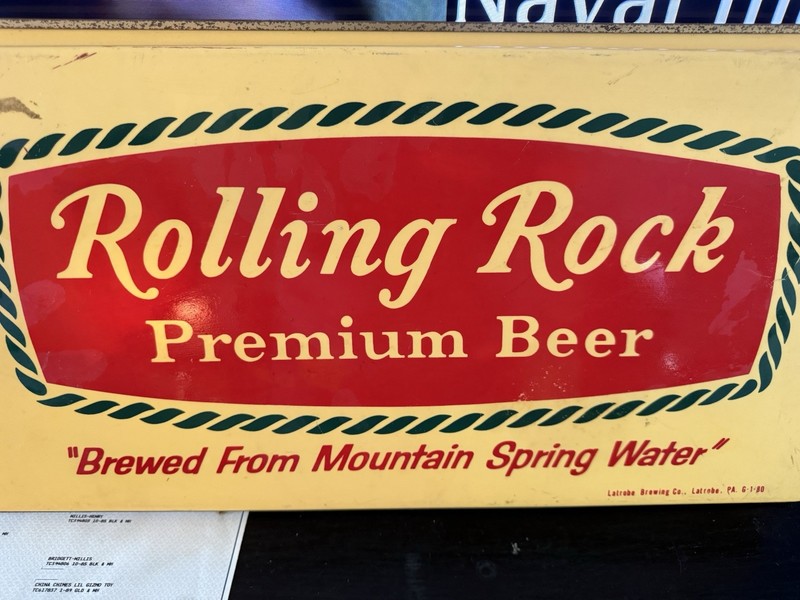Rolling Rock Premium Beer Lighted Sign Brewed From Mountain Spring Water