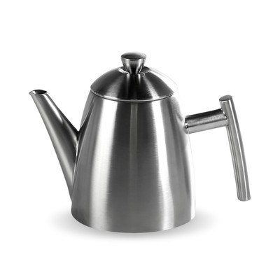 USA 18/8 Stainless Steel Teapot with Infuser, Tea Warmer with Teapot Infuser ...