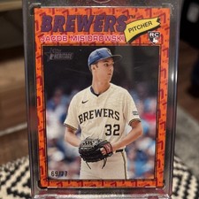 2026 Topps Heritage - Jacob Misiorowski #144 Color Of The Year /77 (RC)