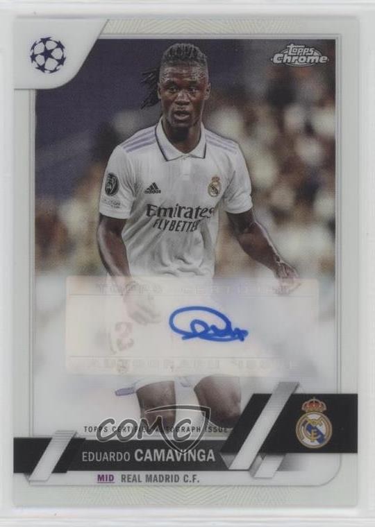 2022-23 Topps Chrome UEFA Club Competitions Eduardo Camavinga #CA-EC Auto 0us8