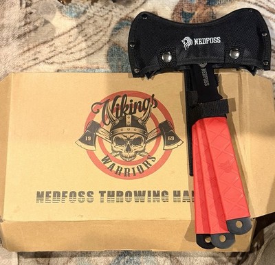 Nedfoss Throwing Axes and Tomahawks with Innovative TPR Rubber Handle.