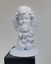 BOMBONIERA ANGELO CUORE ORSETTO TEDDY  NASCITA BATTESIMO COMPLEANNO SEGNAPOSTO