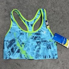 Champion B9504 Women Absolute Compression Med Support Sports Bra Medium Neon $24