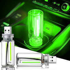 2PCS Car USB Night Light Touch Dimmable LED Filament Lamp USB Plug In Mini Glass