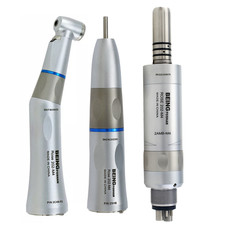 BEING Dental Slow Speed Handpiece Fiber Optic Contra Angle Straight Air Motor 6H