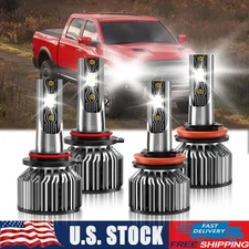 LED Headlight Bulb High/Low Beam Light Kit 6500K For Ram 4000 2013-2018 2019
