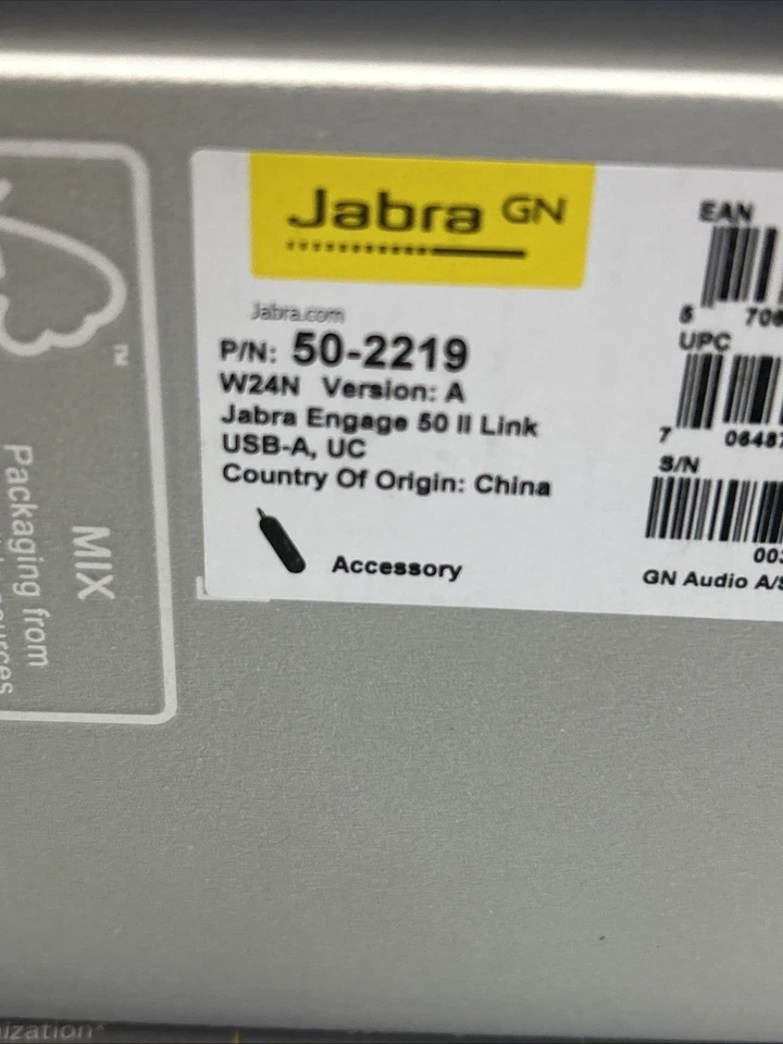 Jabra Engage 50 II W470 Wired Stereo Headset with Link Call Control USB-A UC W24 - Image 4 of 4