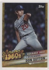 2020 Topps Decades Best Chrome Series 2 Gold Refractor 43/50 Don Sutton HOF b9e
