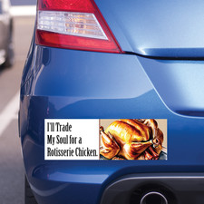 Ill Trade My Soul For Rotisserie Chicken 2025 Funny Fall Sticker