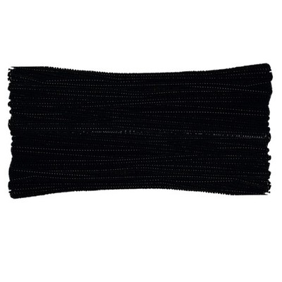 Black Pipe Cleaners Chenille Stems 100 Pieces for DIY Art Craft BLACK 