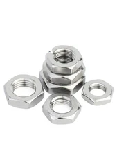 304 Stainless Steel Select Size M6 - M16 Thin Hex Nuts Left Hand Thread