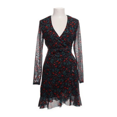 Minkpink, Wickelkleid, Größe: S, Schwarz/Rot/Grün/Mehrfarbig #SoN